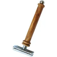 Olivenholz erleben Olivenholz erleben Rasierhobel KLASSIK mit Griff K2 Luxury aus Olivenholz – Produktbild 1 von 1