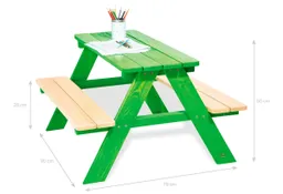 Pinolino Pinolino Kindersitzgarnitur „Nicki für 4”, grün – Produktbild 1 von 1
