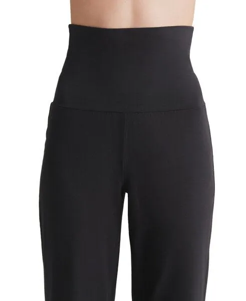 Leela Cotton Leela Cotton Damen Fitnesshose Bio-Baumwolle 1726, Schwarz, – Produktbild 1 von 4