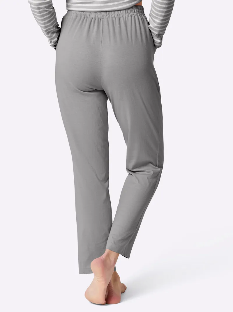 wäschepur Schlafanzug-Hose steingrau, Steingrau, – Produktbild 2 von 2