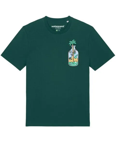watapparel watapparel T-Shirt Unisex Holiday in a bottle, Glazed green, – Produktbild 1 von 3