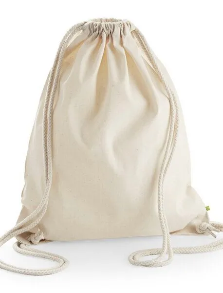 MelaDi MelaDi Stringbag und Sportbeutel aus Biobaumwolle - Kaffeepause auf Naturweiß – Produktbild 3 von 3