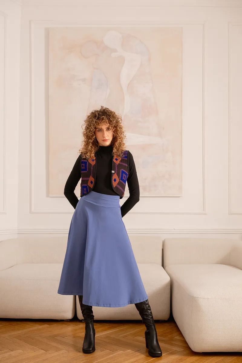 WiDDA WiDDA Damen vegan Rock Kaala Circle In Lavendel, Lila, – Produktbild 1 von 2
