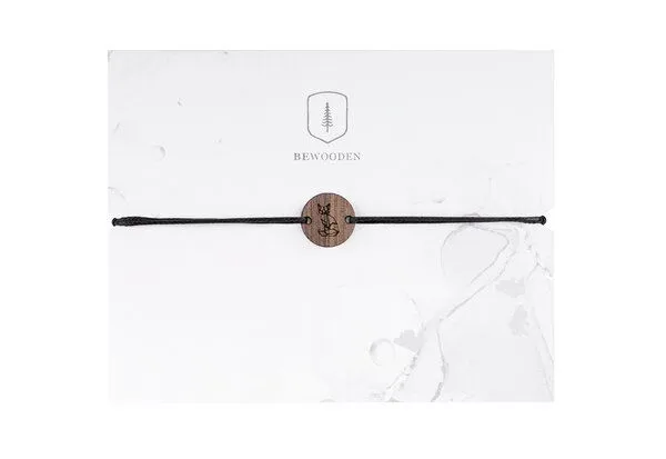 BeWooden BeWooden Holzarmband Sitting Fox – Produktbild 1 von 2
