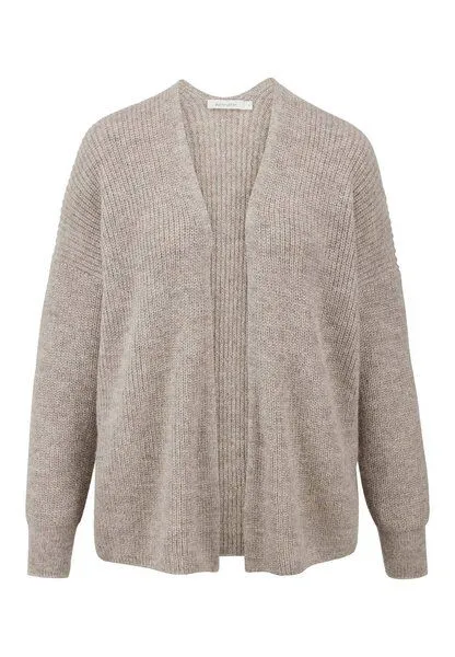hessnatur hessnatur Strick Jacke Oversize aus reinem Alpaka, Naturgrau, – Produktbild 3 von 4