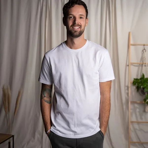 Vresh Clothing Vresh Clothing Vreddy - Regular T-Shirt aus Heavy-Jersey Biobaumwolle, Weiß, – Produktbild 1 von 4