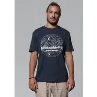 watapparel watapparel T-Shirt Unisex Mountains by night, India ink grey, – Produktbild 1 von 1