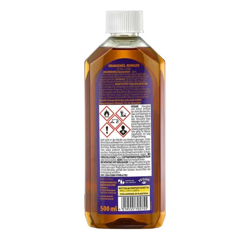 AlmaWin AlmaWin Orangenöl Reiniger - Extra Stark 500ml Zitronenreiniger – Produktbild 2 von 5