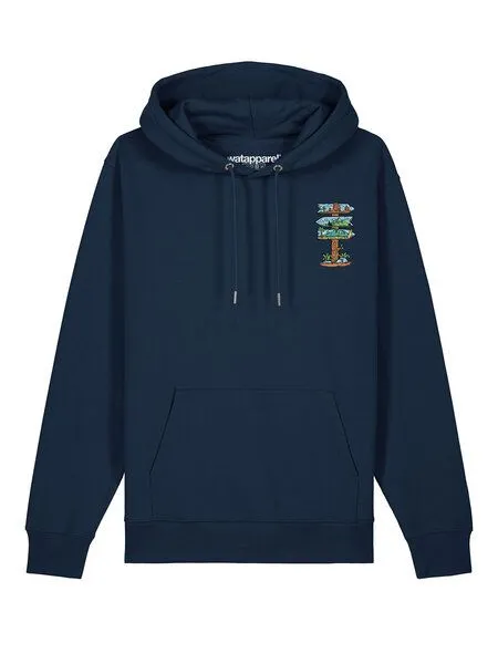 watapparel watapparel Hoodie Unisex Adventure is everywhere, French navy, – Produktbild 2 von 3
