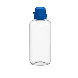 elasto elasto Trinkflasche School, 1 l, RENEW, transparent/standard-blau PP, Blau / transparent, – Produktbild 1 von 1