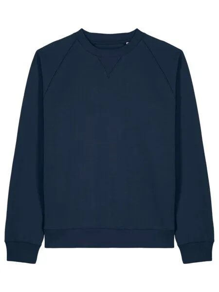 YTWOO YTWOO Klassisches Unisex Raglan Sweatshirt mit Relaxed Fit aus 100% Biobaumwolle, Navyblau, – Produktbild 3 von 4