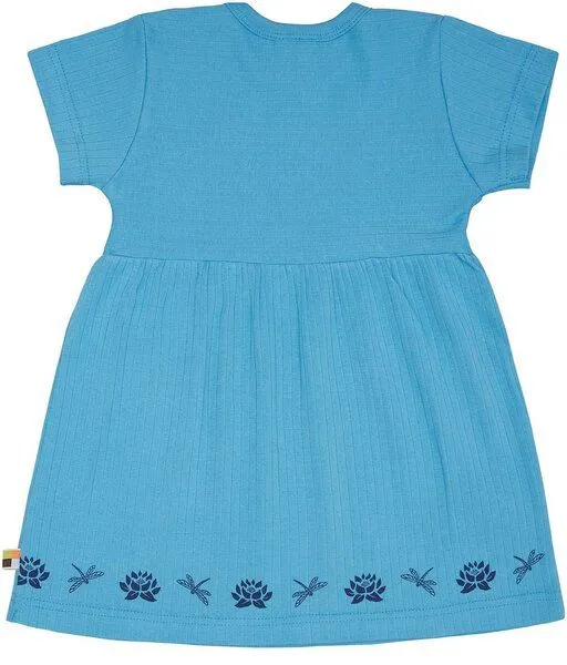loud + proud loud + proud Babys & Kinder Kleid Derby Rib, GOTS-zertifiziert, Basin(blau), – Produktbild 2 von 2