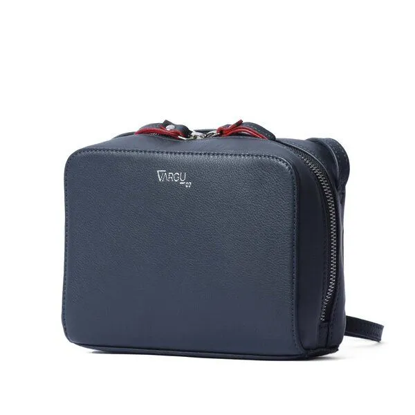 Vargu Vargu Leder-Umhängetasche Loreen 1, Navy, – Produktbild 2 von 4