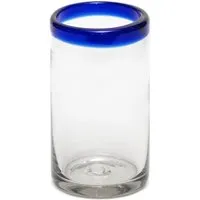 GLOBO Fair Trade GLOBO Fair Trade Glas LONGDRINK, Recyclingglas mundgeblasen, Blau, – Produktbild 1 von 1