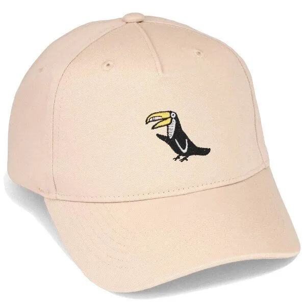 LIGARTI Bestickte Cap – Joey der Tukan – LIGARTI Tiermanufaktur, Sand, – Produktbild 1 von 4