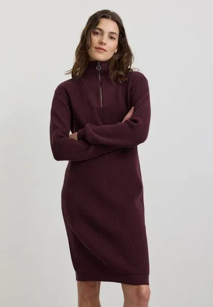 recolution Damen Strickkleid aus Bio-Baumwolle - STELLERA - recolution, Dark plum (lila), – Produktbild 3 von 4