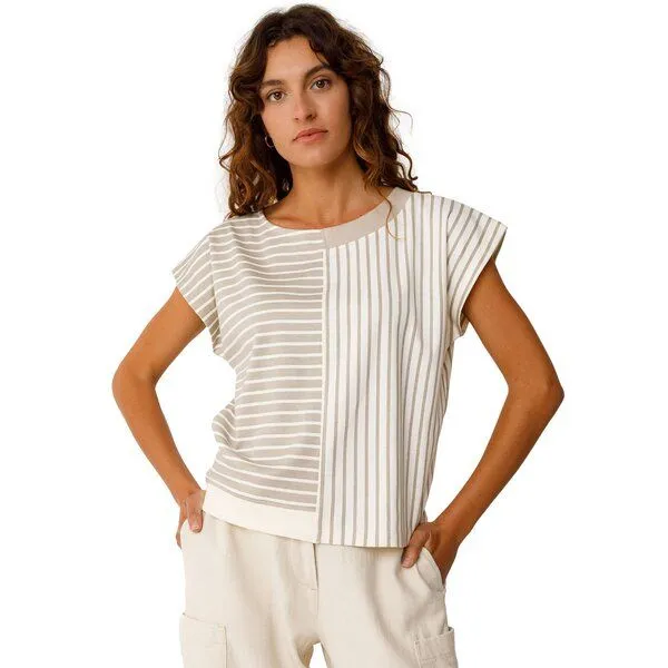 SKFK SKFK T-Shirt EKAI, Beige, – Produktbild 1 von 4