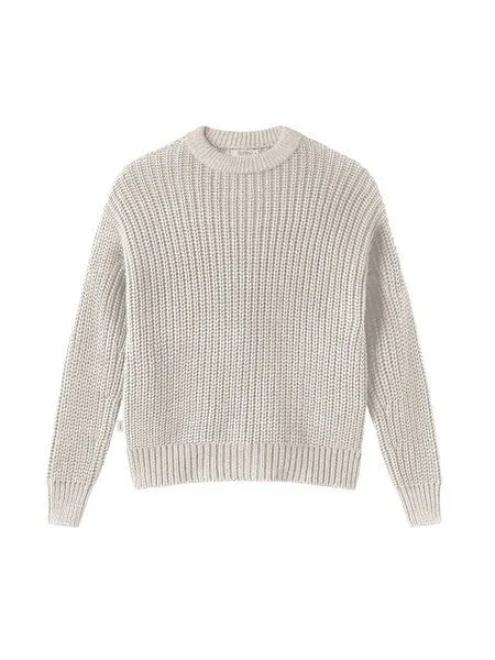FUXBAU FUXBAU 4Seasons Frauen Strickpullover, Beigemeliert, – Produktbild 3 von 5