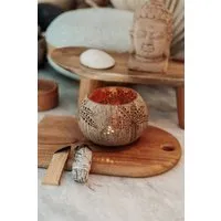 Balu Bowls Balu Bowls Palm Coconut Candle Holder I Hochwertiger Kokosnuss Teelichthalter – Produktbild 1 von 1
