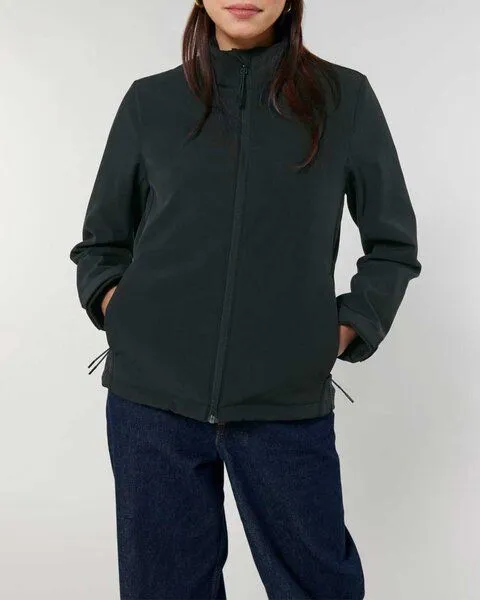 YTWOO YTWOO Damen Eco Softshell Jacke, Schwarz, – Produktbild 1 von 4