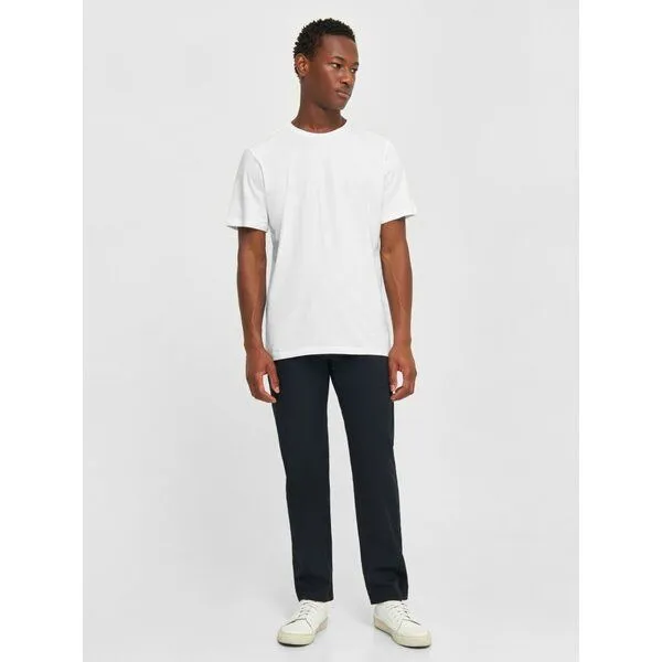 KnowledgeCotton Apparel KnowledgeCotton Apparel Herren Basic Tee "AGNAR" - GOTS/Vegan, Bright white (weiß), – Produktbild 1 von 7