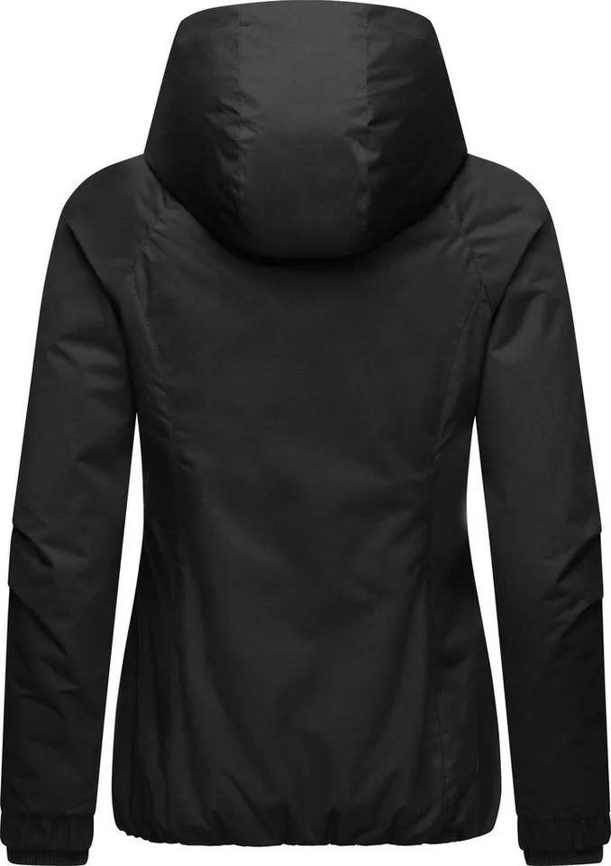 ragwear ragwear Winterjacke Dizzie Warm Wasserdichte Damen Jacke mit Kapuze, Schwarz, – Produktbild 4 von 5