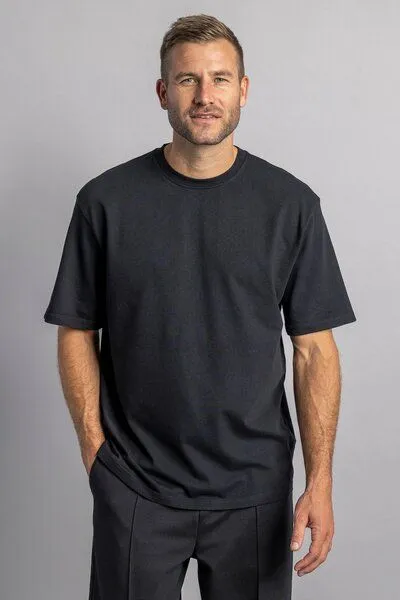 DIRTS dirts Heavy Cotton T-Shirt OVERSIZED, Black, – Produktbild 1 von 4