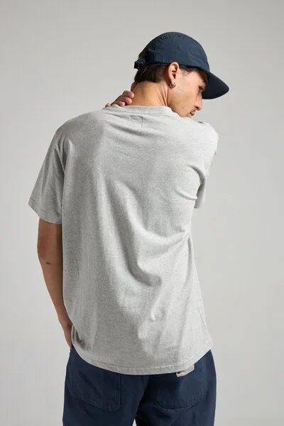 Trendsplant Trendsplant Organic Essential T-Shirt Heather Grey, Grau, – Produktbild 4 von 4