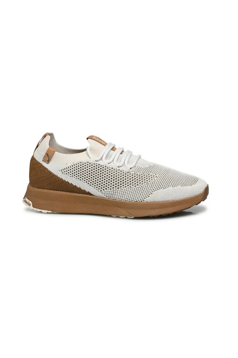 SAOLA SAOLA Herren vegan Sneaker Herren Tsavo 2.0 Weiß / Tobacco, Dunkelbraun, – Produktbild 1 von 2