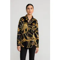 Lovjoi LOVJOI Damen vegan Bluse Alaiya Jaguar Barock Schwarz – Produktbild 1 von 1