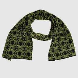 LANARTO slow fashion LANARTO slow fashion Schal Muster 'Kranz' zweifarbig gestrickt aus mulesingfreier Merinowolle – Produktbild 1 von 1