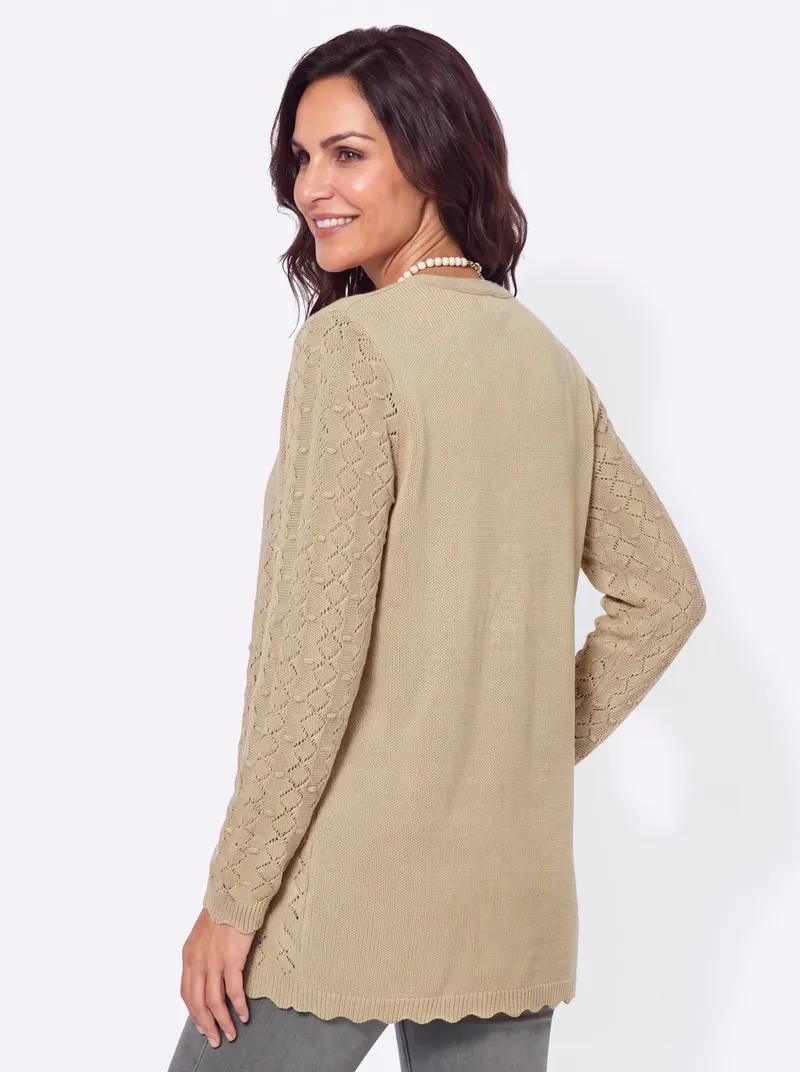 Witt Longstrickjacke sand, Sand, – Produktbild 2 von 2