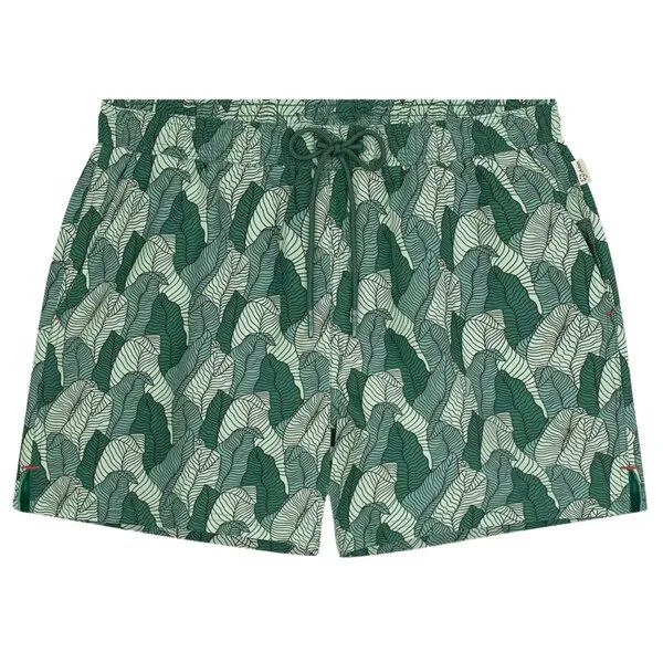 A-Dam A-Dam Badehose Swim Shorts Gemustert, Palm leaves (grün), – Produktbild 1 von 1