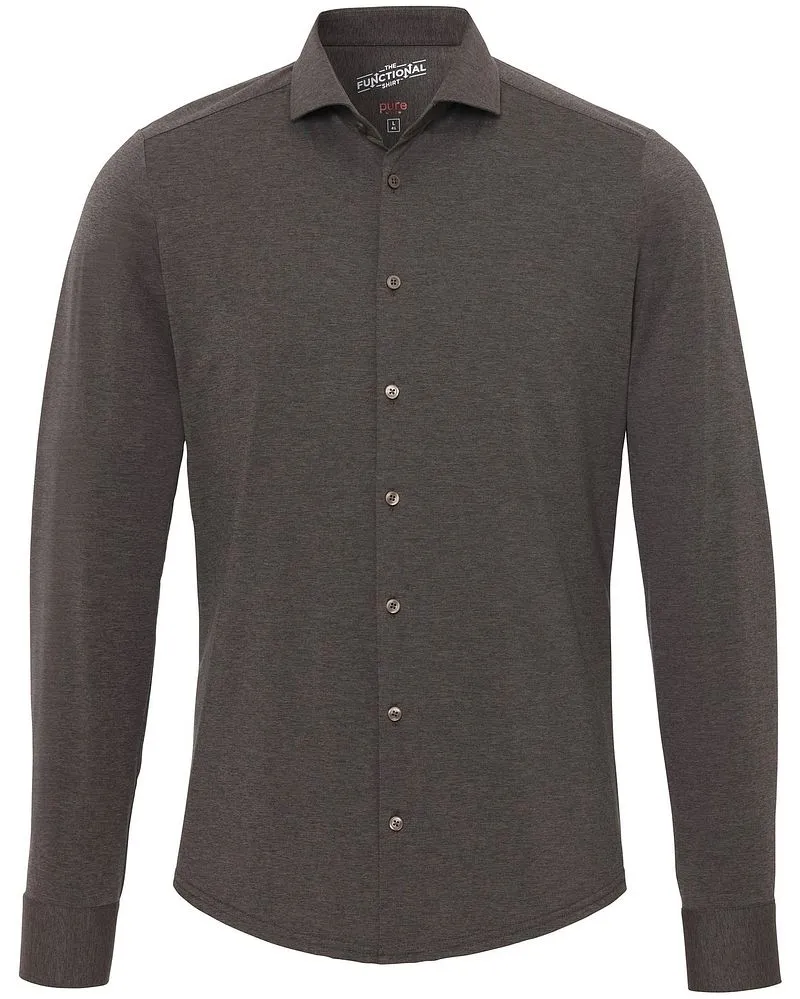 Pure Pure H.Tico The Functional Shirt Braun - Größe 38 (S) (S), Braun, – Produktbild 2 von 4
