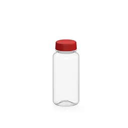 elasto elasto Trinkflasche Refresh, 400 ml, RENEW, transparent/standard-rot – Produktbild 1 von 1