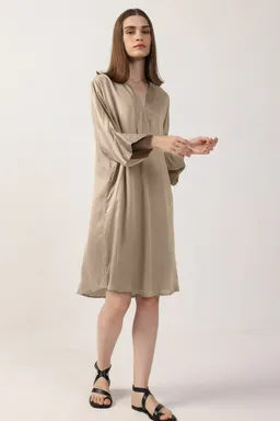 Neu Nomads Neu Nomads Damen vegan Kleid Kimono Stein – Produktbild 1 von 1
