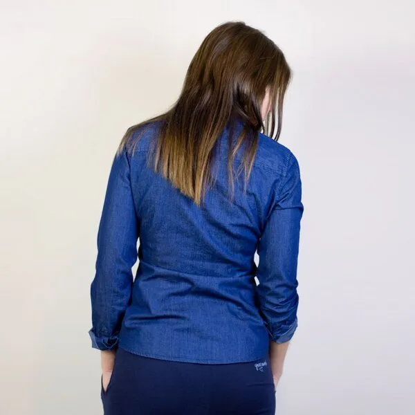 Gary Mash GARY MASH Jeansbluse Denim Lover, Blau, – Produktbild 2 von 4