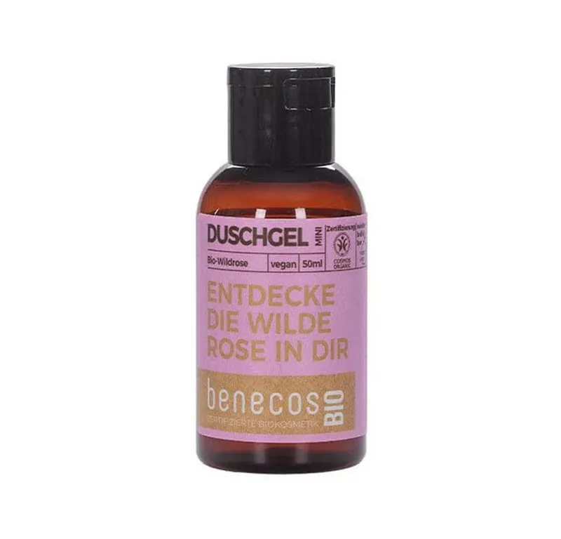 Benecos Benecos Duschgel Wildrose - Duschgel Mini 50ml – Produktbild 1 von 1