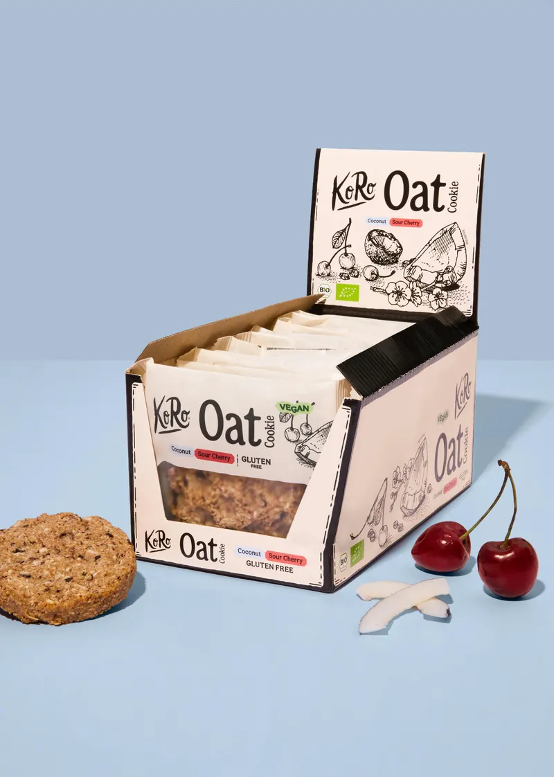 KoRo Bio Cookie Coconut Sour Cherry | 12 x 50 g – Produktbild 1 von 5