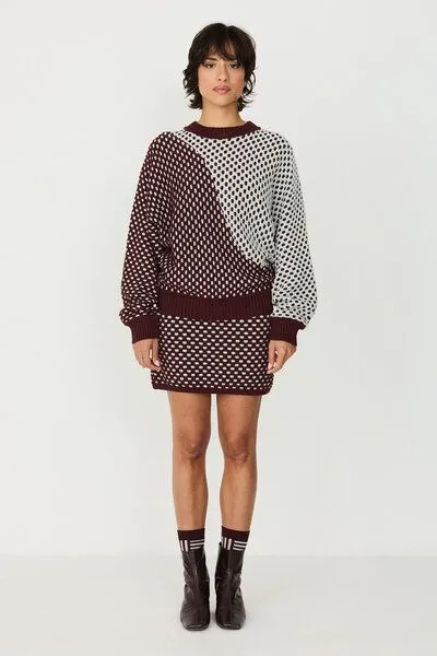 SKFK SKFK Strickpullover ILUNA, Chocolate, – Produktbild 3 von 4