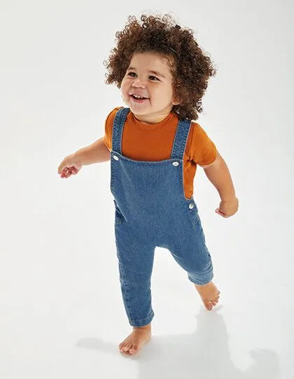 Babybugz Babybugz Baby Denim Jeans - Latzhose aus Bio - Baumwolle, Denim blau, – Produktbild 2 von 3