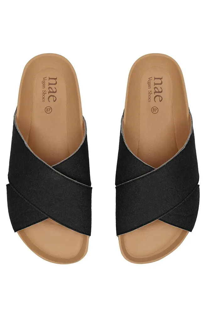 NAE NAE Damen vegan Sandalen Tupai Schwarz, Schwarz, – Produktbild 2 von 2