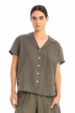 RAVENS VIEW IBIZA RAVENS VIEW IBIZA Damen vegan Hemd Elly Bison Braun – Produktbild 1 von 1