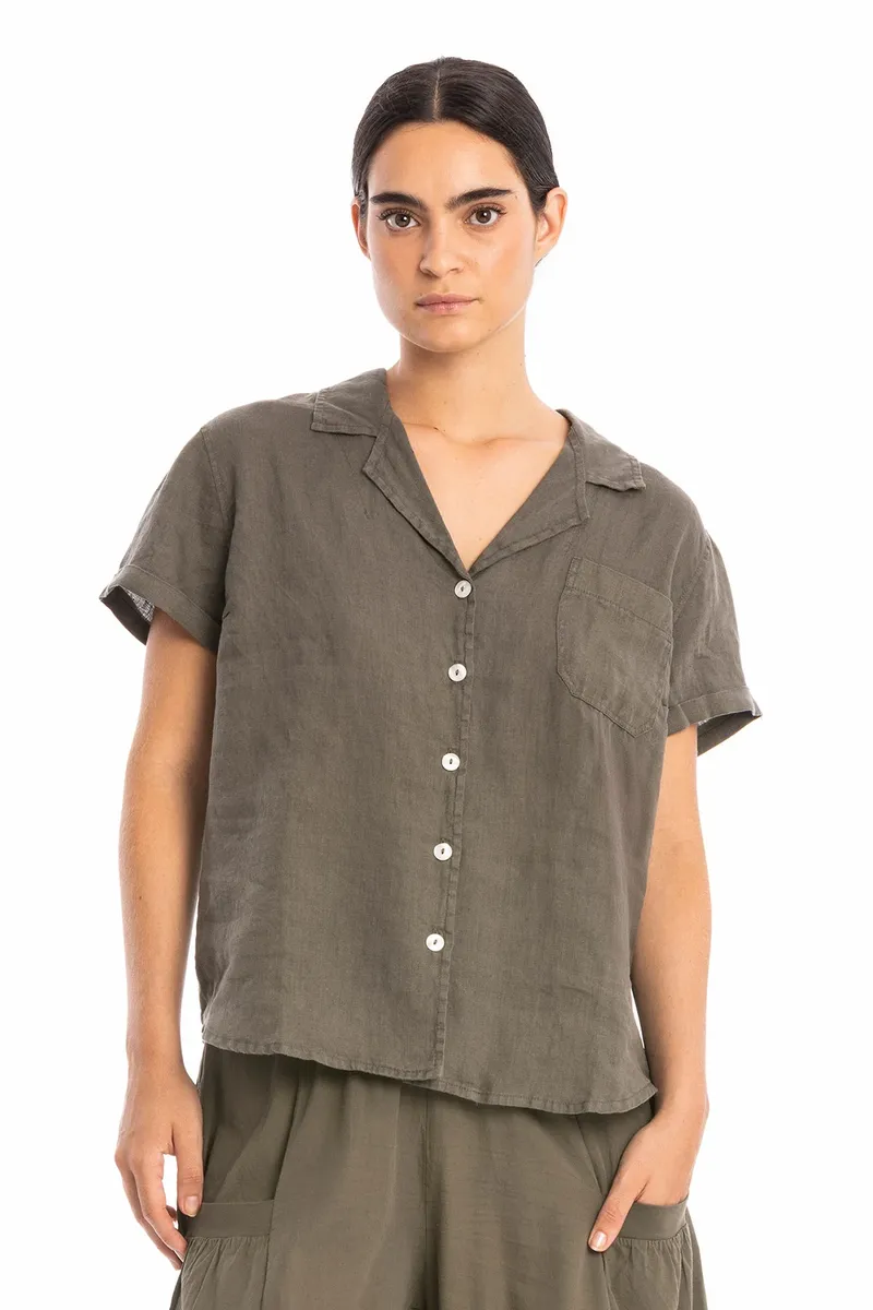 RAVENS VIEW IBIZA RAVENS VIEW IBIZA Damen vegan Hemd Elly Bison Braun, Braun, – Produktbild 1 von 2