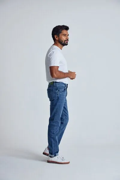 Flax and Loom Flax and Loom Slim Fit Jeans Miles, Azur (blau), – Produktbild 3 von 7