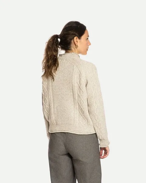 MATONA Matona Pullover | Harbour Sweater | aus Wolle und Baumwolle | GOTS-zertifiziert, Salt, – Produktbild 2 von 4