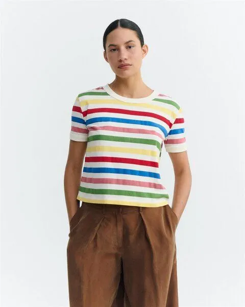 thinking mu thinking mu Streifen T-Shirt Modell: Zowie, Med stripes (bunt), – Produktbild 1 von 4