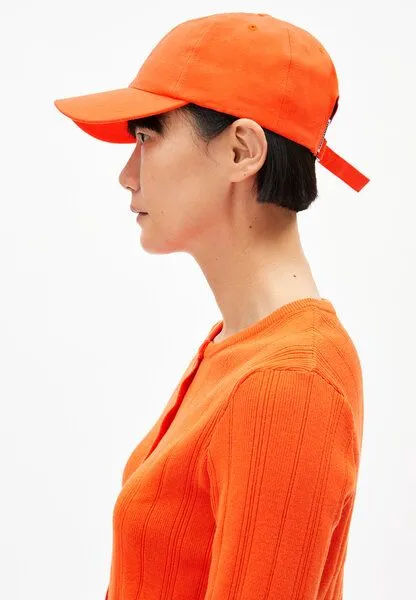 ARMEDANGELS ARMEDANGELS YENAAS BOLD Unisex Kappe aus Bio-Baumwolle, Sunset orange, – Produktbild 3 von 4