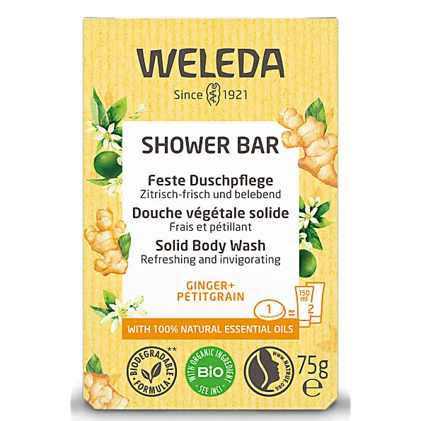 Weleda Weleda Shower Bar Feste Duschpflege Ginger – Produktbild 2 von 4