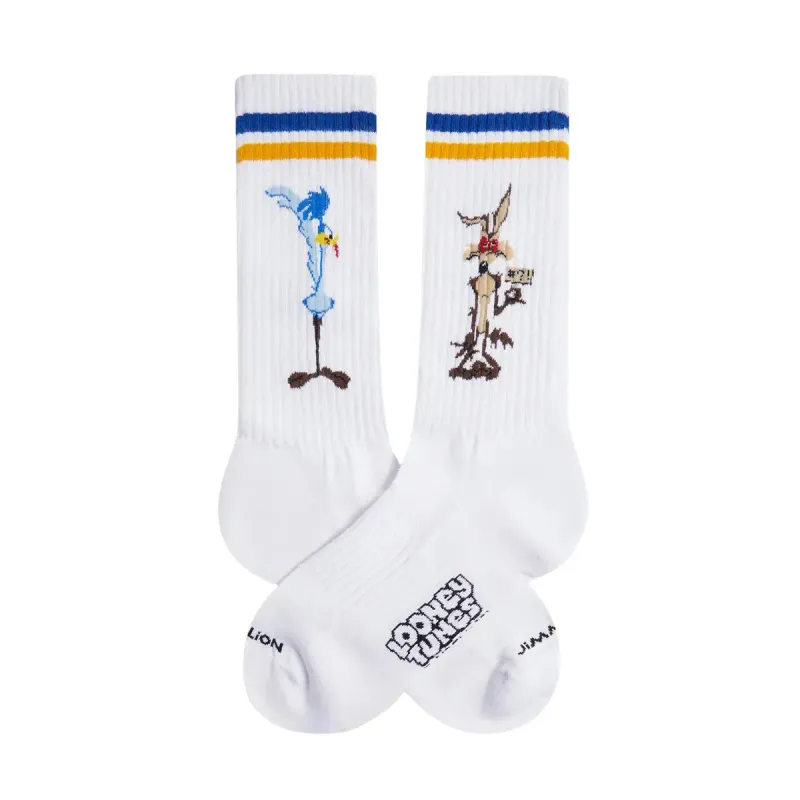 Jimmy Lion Socken Jimmy Lion Road Runner vs Coyote, Weiß, – Produktbild 1 von 1